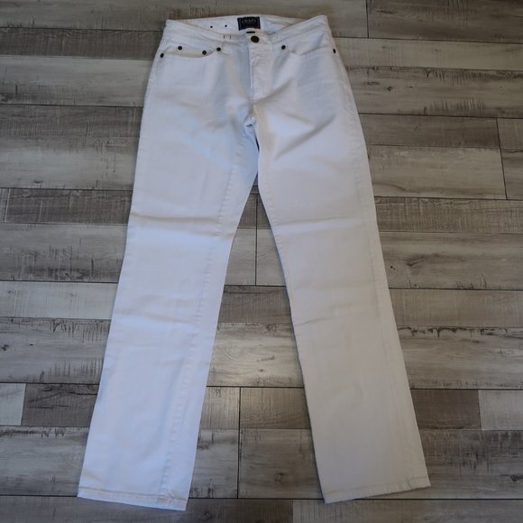 Chaps White Daniella Curvy Fit Straight Leg Jeans Size 4 - Picture 1 of 6